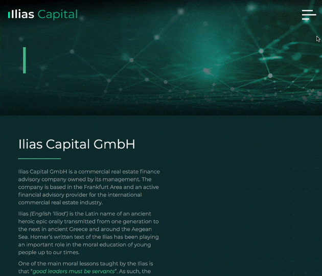 ilias Capital | Webdesign